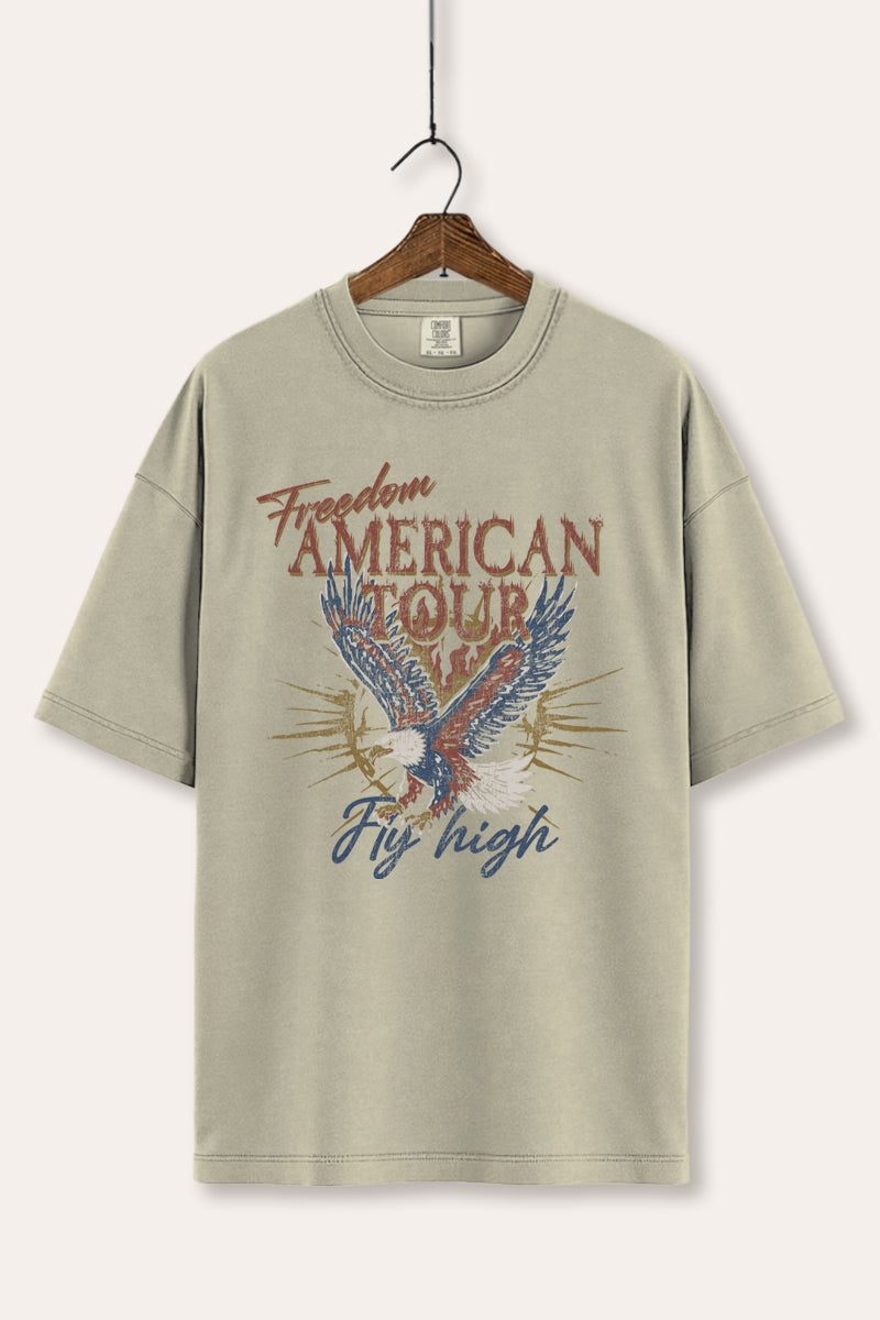 bald eagle "freedom" graphic comfort colors® tee