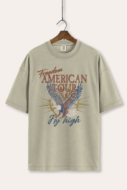 American Freedom Eagle Graphic Women's Comfort Tee