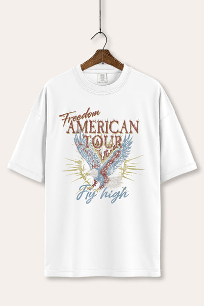 American Freedom Eagle Graphic Women's Comfort Tee