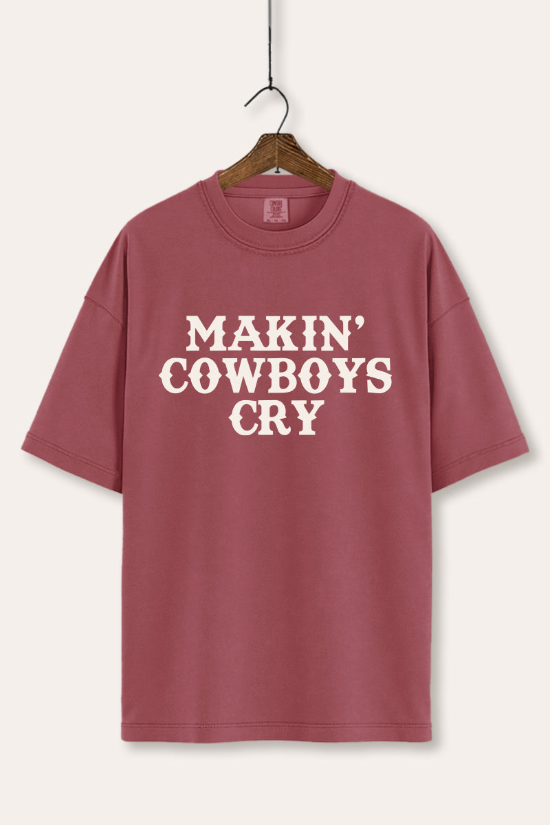 Makin' Cowboys Cry Western Graphic Women's Comfort Tee