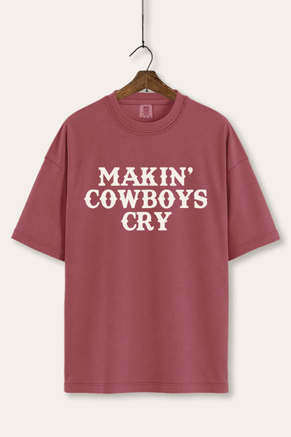 Makin' Cowboys Cry Western Graphic Women's Comfort Tee