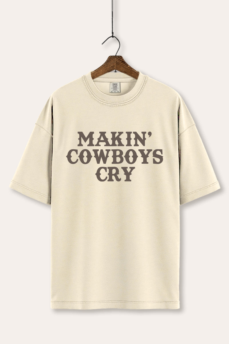 Makin' Cowboys Cry Western Graphic Women's Comfort Tee