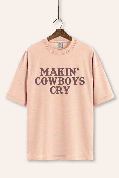 Makin' Cowboys Cry Western Graphic Women's Comfort Tee