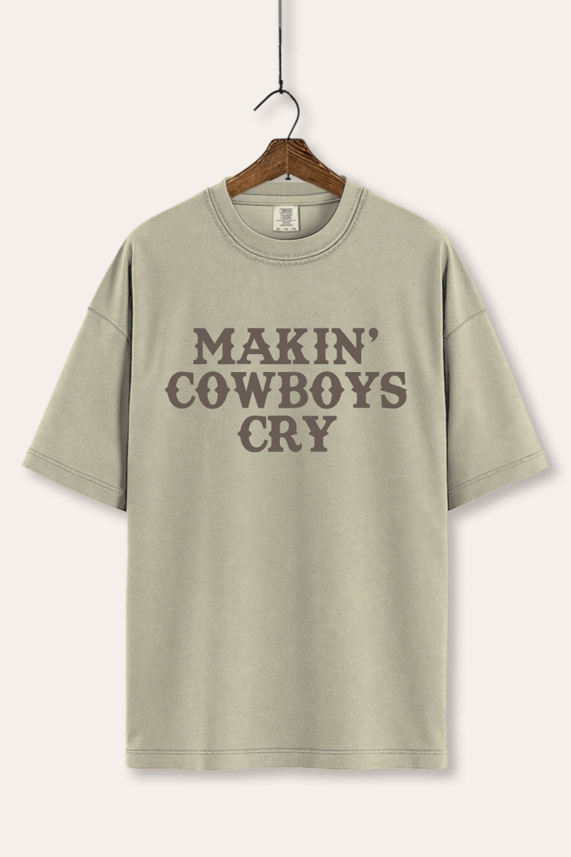 Makin' Cowboys Cry Western Graphic Women's Comfort Tee