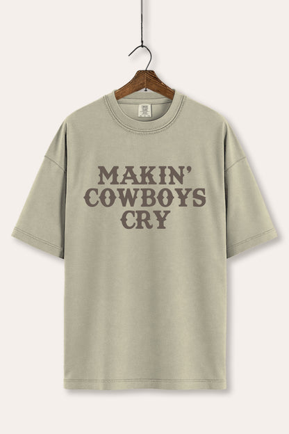 Makin' Cowboys Cry Western Graphic Women's Comfort Tee