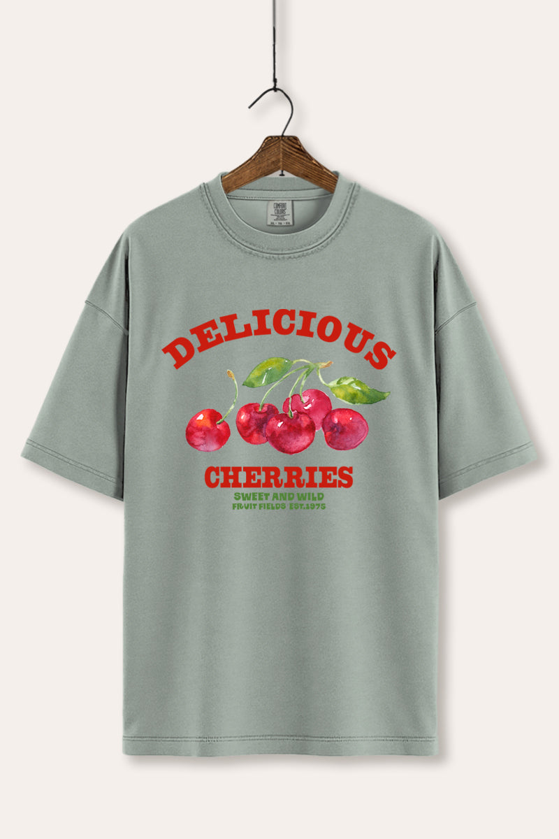 Delicious Cherries Fruit Graphic Women's Comfort Tee