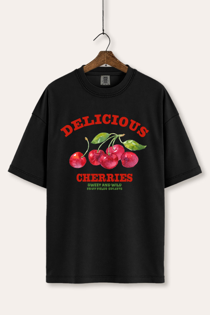 Delicious Cherries Fruit Graphic Women's Comfort Tee