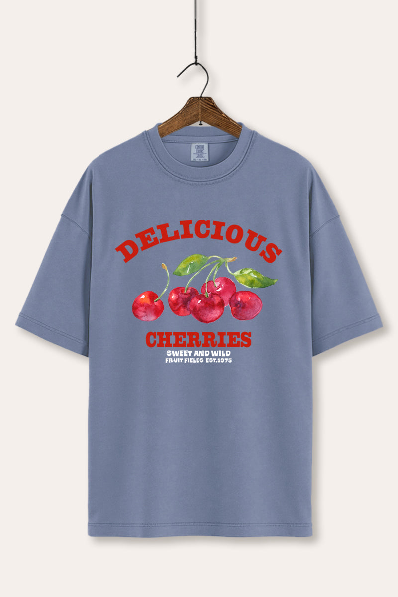 Delicious Cherries Fruit Graphic Women's Comfort Tee