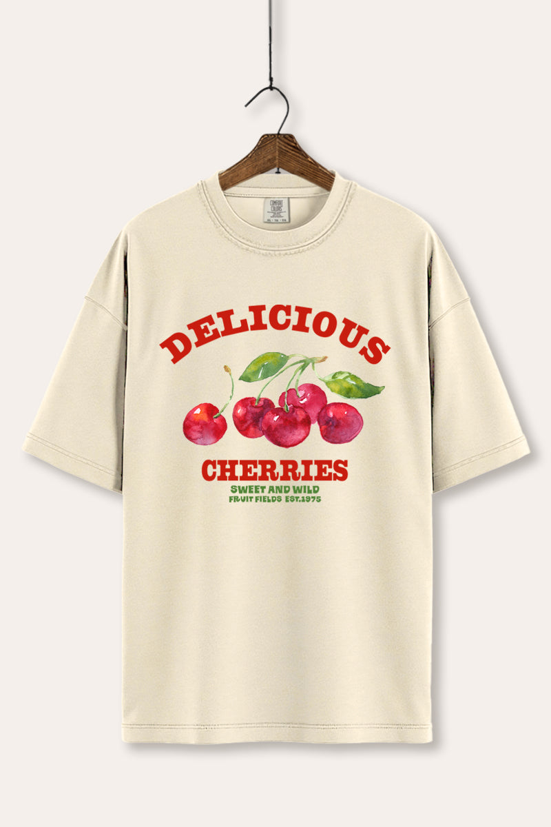 Delicious Cherries Fruit Graphic Women's Comfort Tee