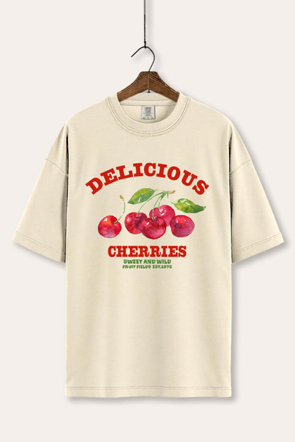 Delicious Cherries Fruit Graphic Women's Comfort Tee