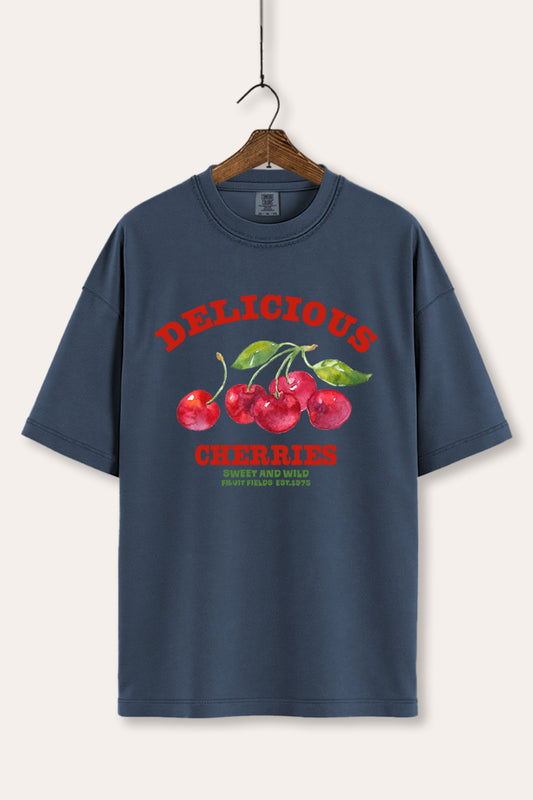 Delicious Cherries Fruit Graphic Women's Comfort Tee