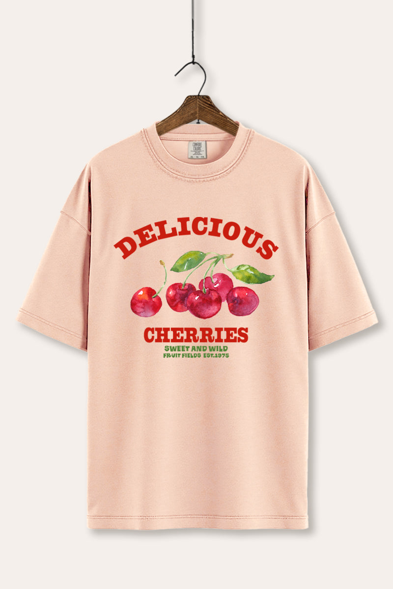 Delicious Cherries Fruit Graphic Women's Comfort Tee