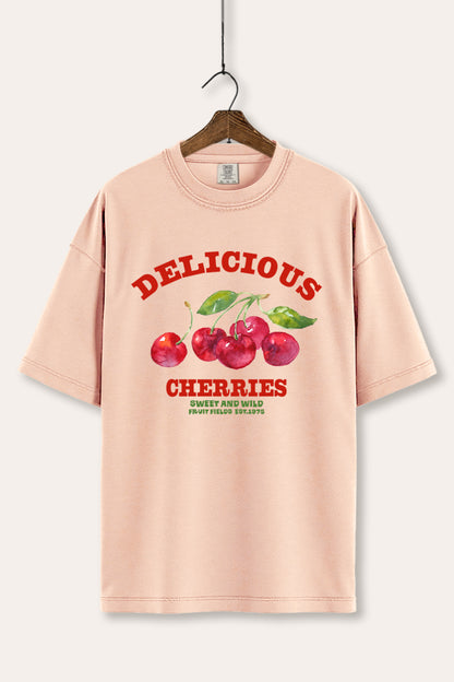 Delicious Cherries Fruit Graphic Women's Comfort Tee