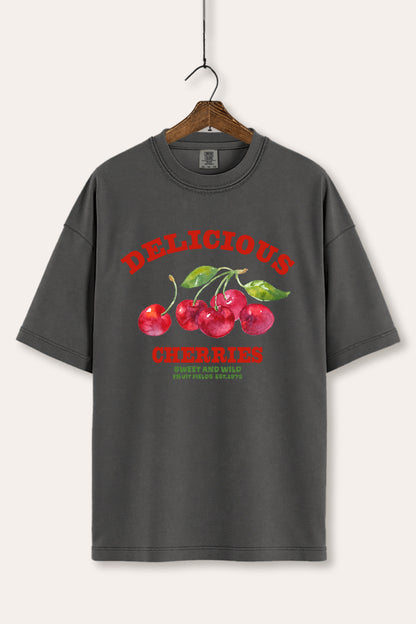 Delicious Cherries Fruit Graphic Women's Comfort Tee