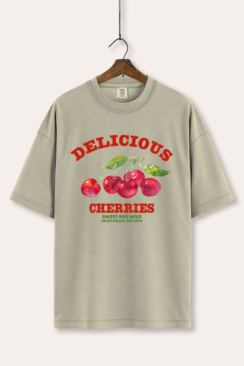 Delicious Cherries Fruit Graphic Women's Comfort Tee