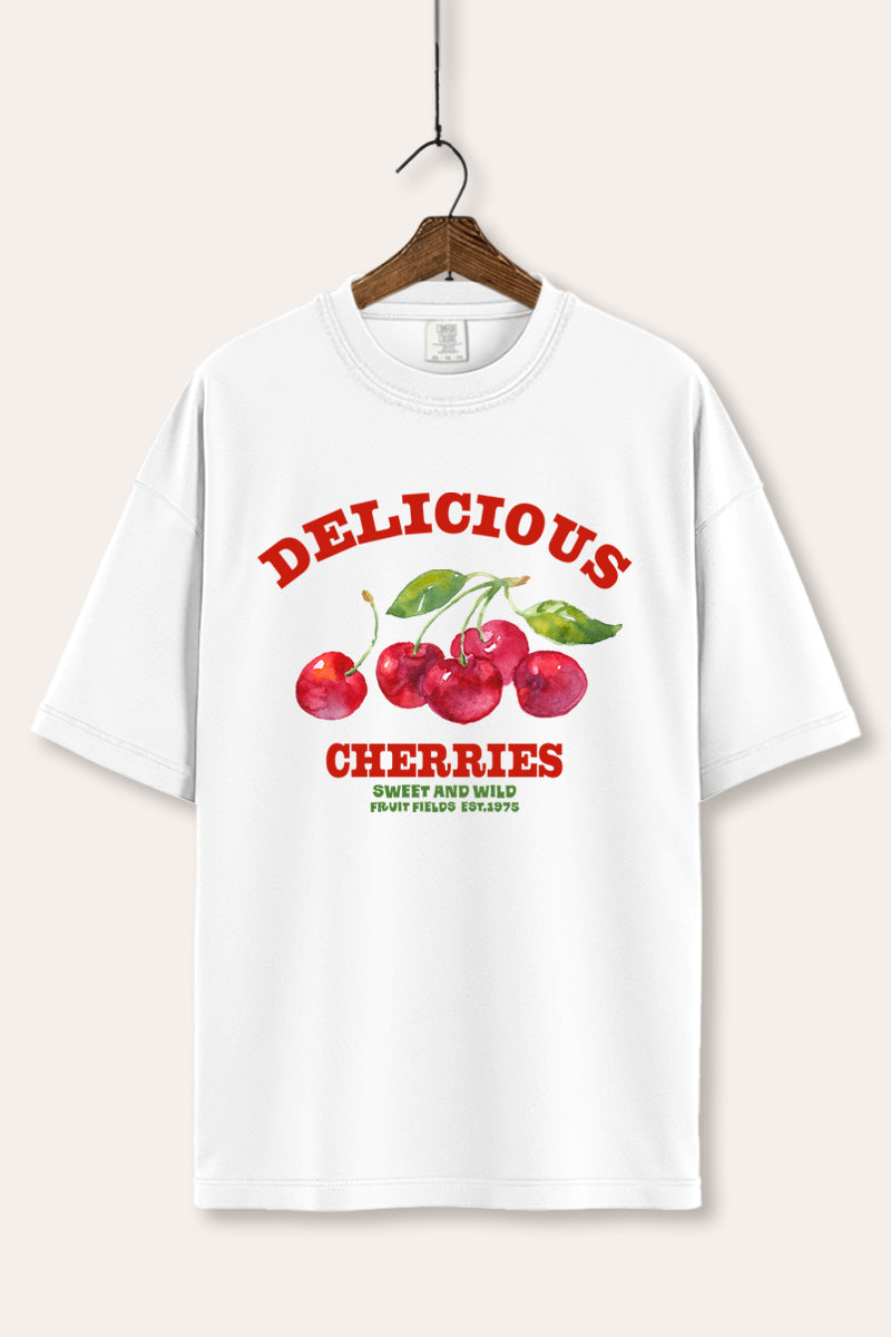 Delicious Cherries Fruit Graphic Women's Comfort Tee