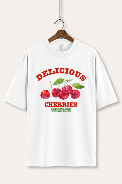 Delicious Cherries Fruit Graphic Women's Comfort Tee