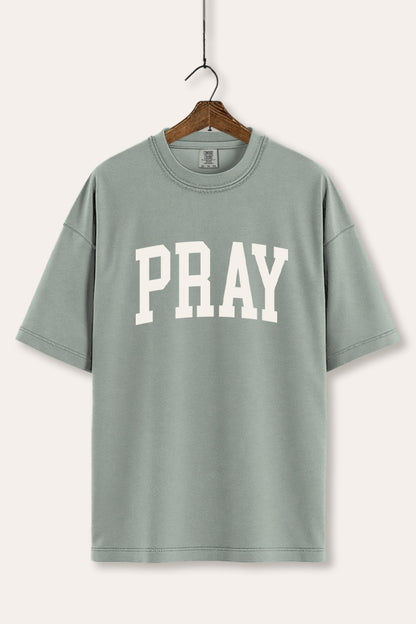 Pray Lettering Typography Women's Comfort Tee
