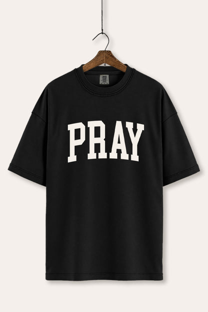 Pray Lettering Typography Women's Comfort Tee