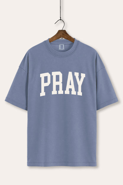 Pray Lettering Typography Women's Comfort Tee