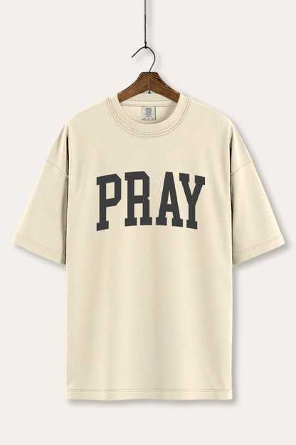 Pray Lettering Typography Women's Comfort Tee