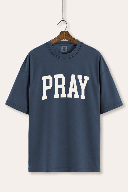 Pray Lettering Typography Women's Comfort Tee