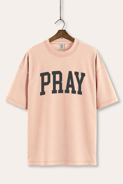 Pray Lettering Typography Women's Comfort Tee