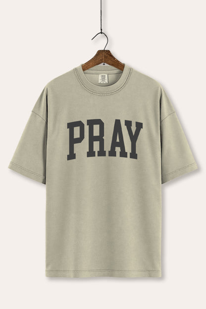 Pray Lettering Typography Women's Comfort Tee