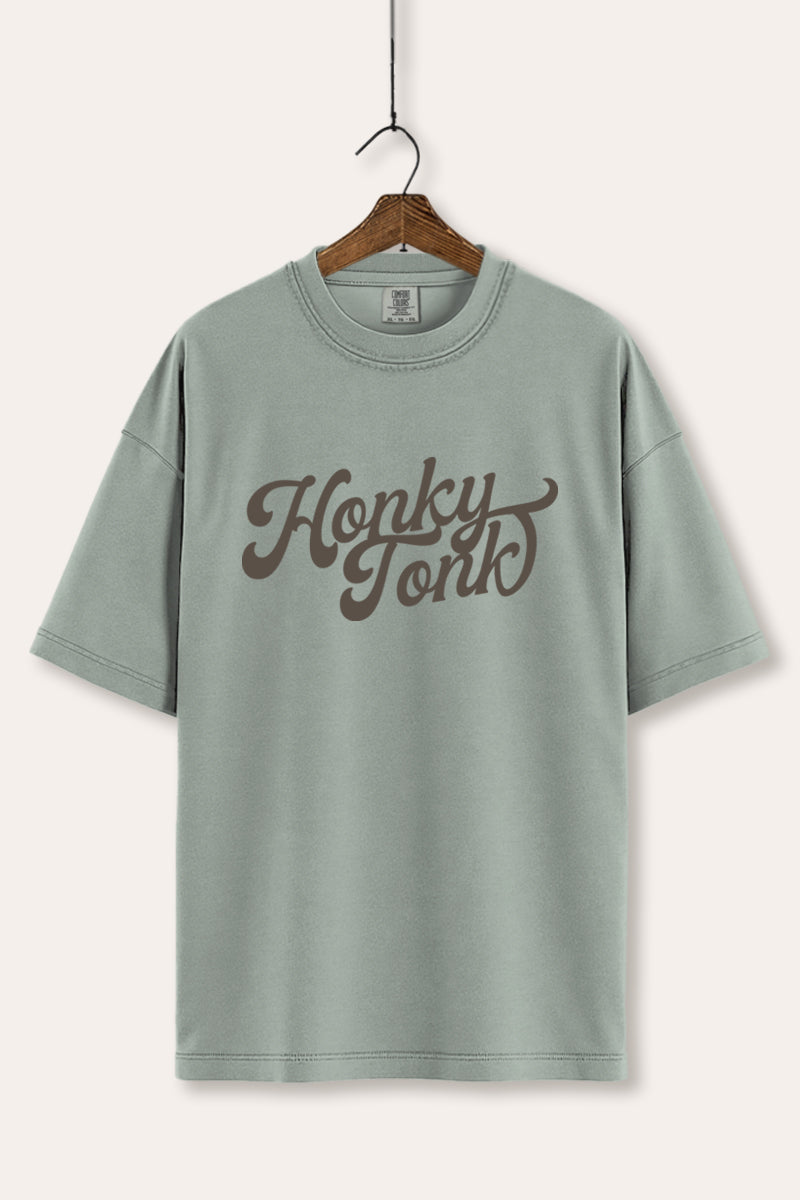 "honky tonk" typography comfort colors® tee