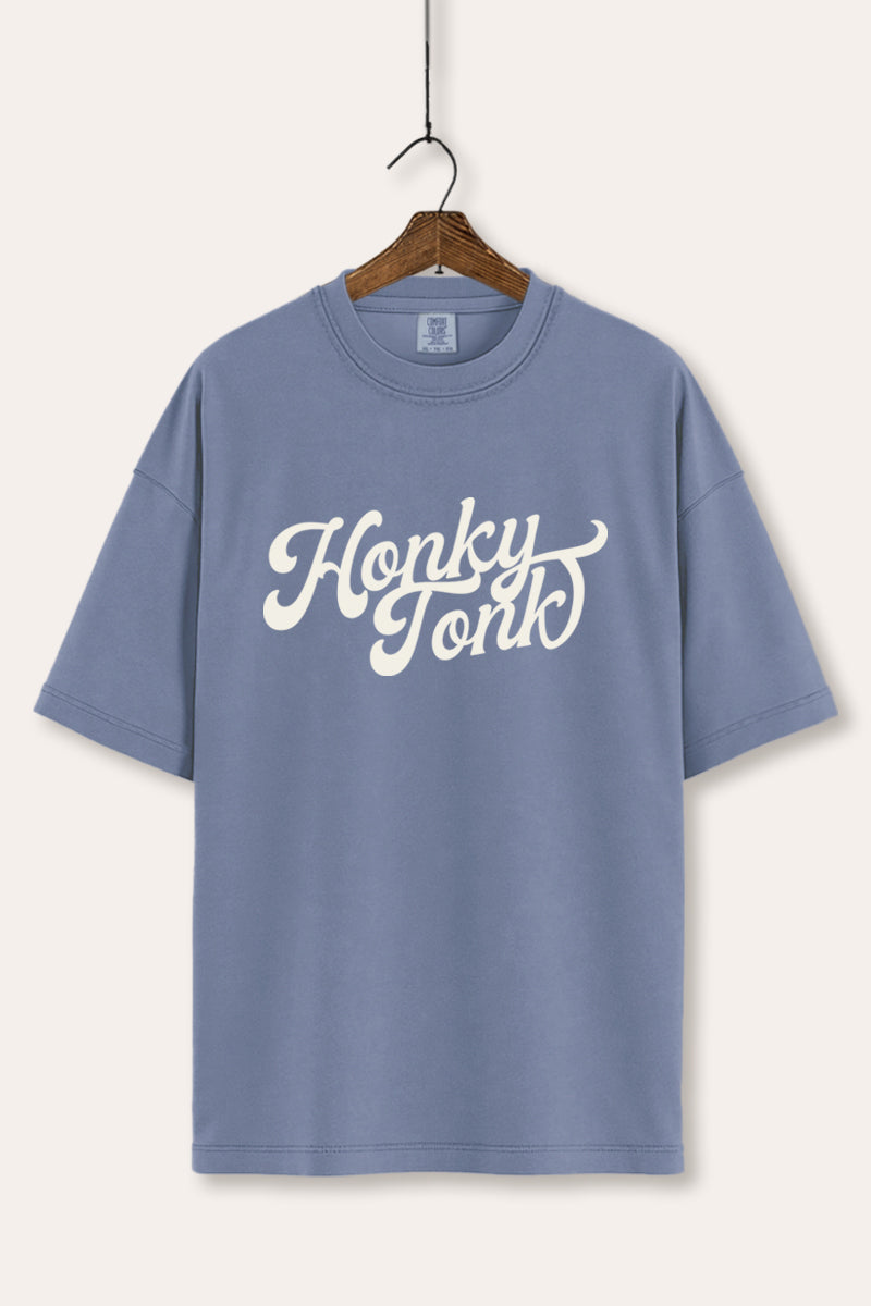 "honky tonk" typography comfort colors® tee