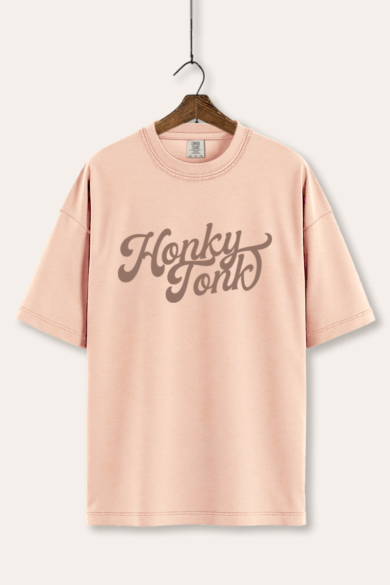 "honky tonk" typography comfort colors® tee