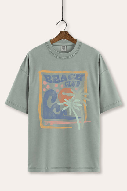 Beach Club Coastal Graphic Women's Comfort Tee