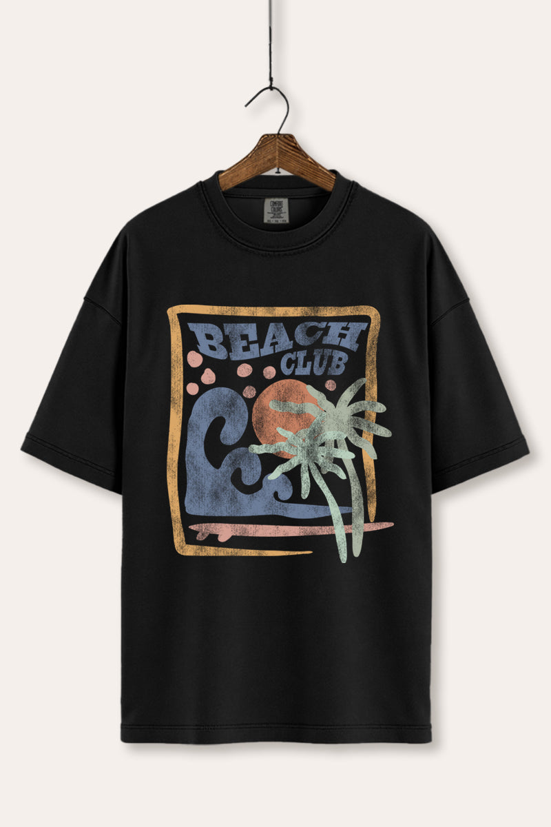 Beach Club Coastal Graphic Women's Comfort Tee