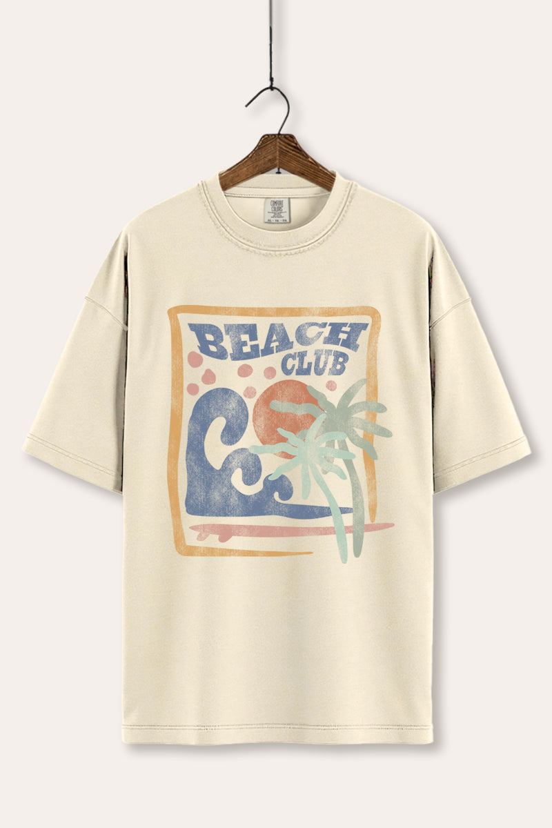 Beach Club Coastal Graphic Women's Comfort Tee
