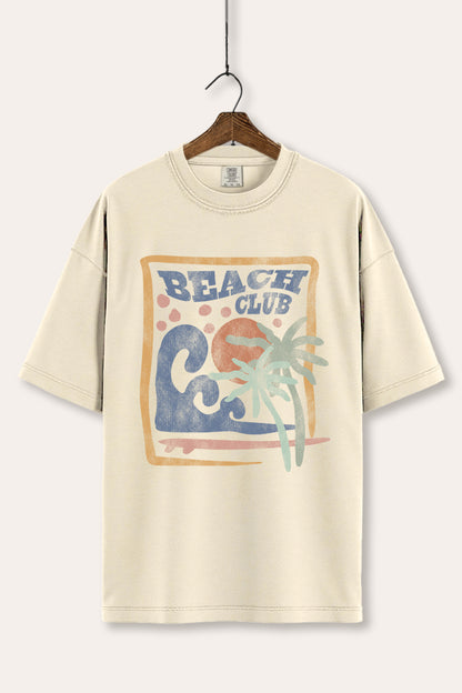 Beach Club Coastal Graphic Women's Comfort Tee
