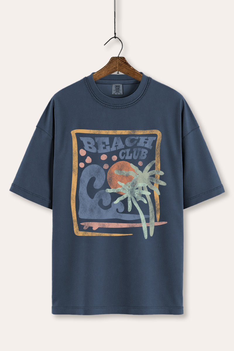 Beach Club Coastal Graphic Women's Comfort Tee