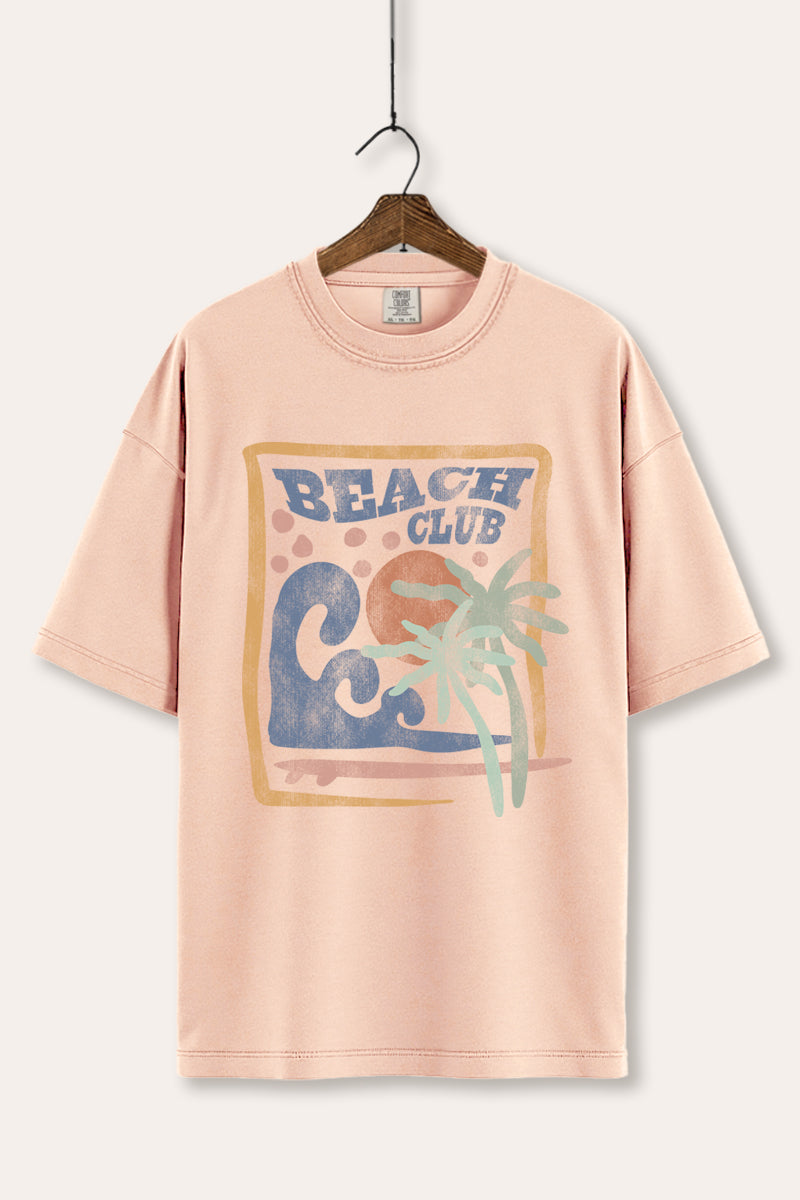 Beach Club Coastal Graphic Women's Comfort Tee