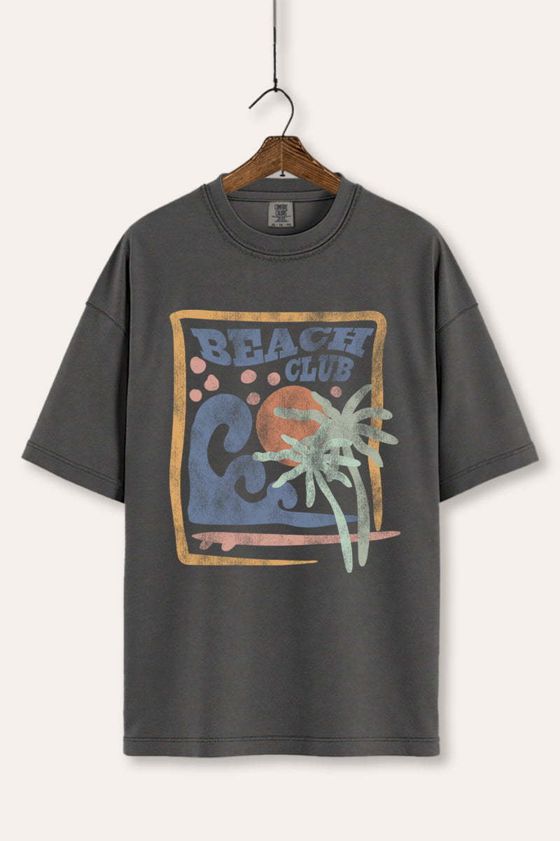 Beach Club Coastal Graphic Women's Comfort Tee