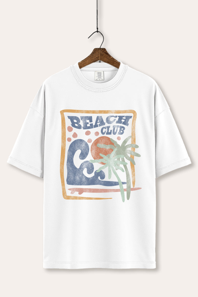 Beach Club Coastal Graphic Women's Comfort Tee