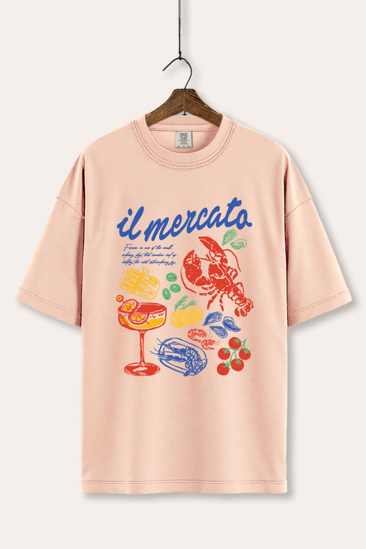 The Market Lobster Coastal Graphic Women's Comfort Tee