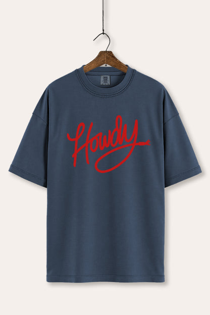 Howdy Cursive Western Graphic Women's Comfort Tee