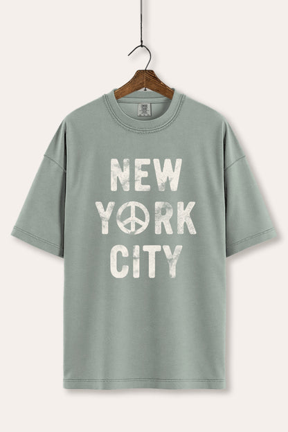 New York City Peace Sign Graphic Women's Comfort Tee
