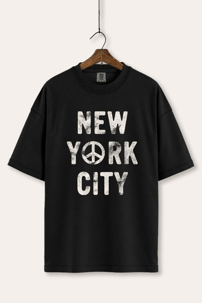 New York City Peace Sign Graphic Women's Comfort Tee