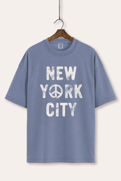 New York City Peace Sign Graphic Women's Comfort Tee
