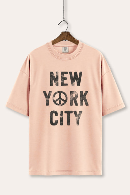 New York City Peace Sign Graphic Women's Comfort Tee