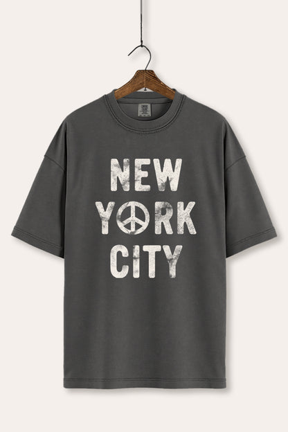 New York City Peace Sign Graphic Women's Comfort Tee