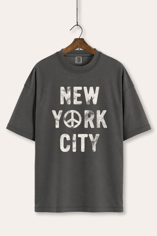 New York City Peace Sign Graphic Women's Comfort Tee
