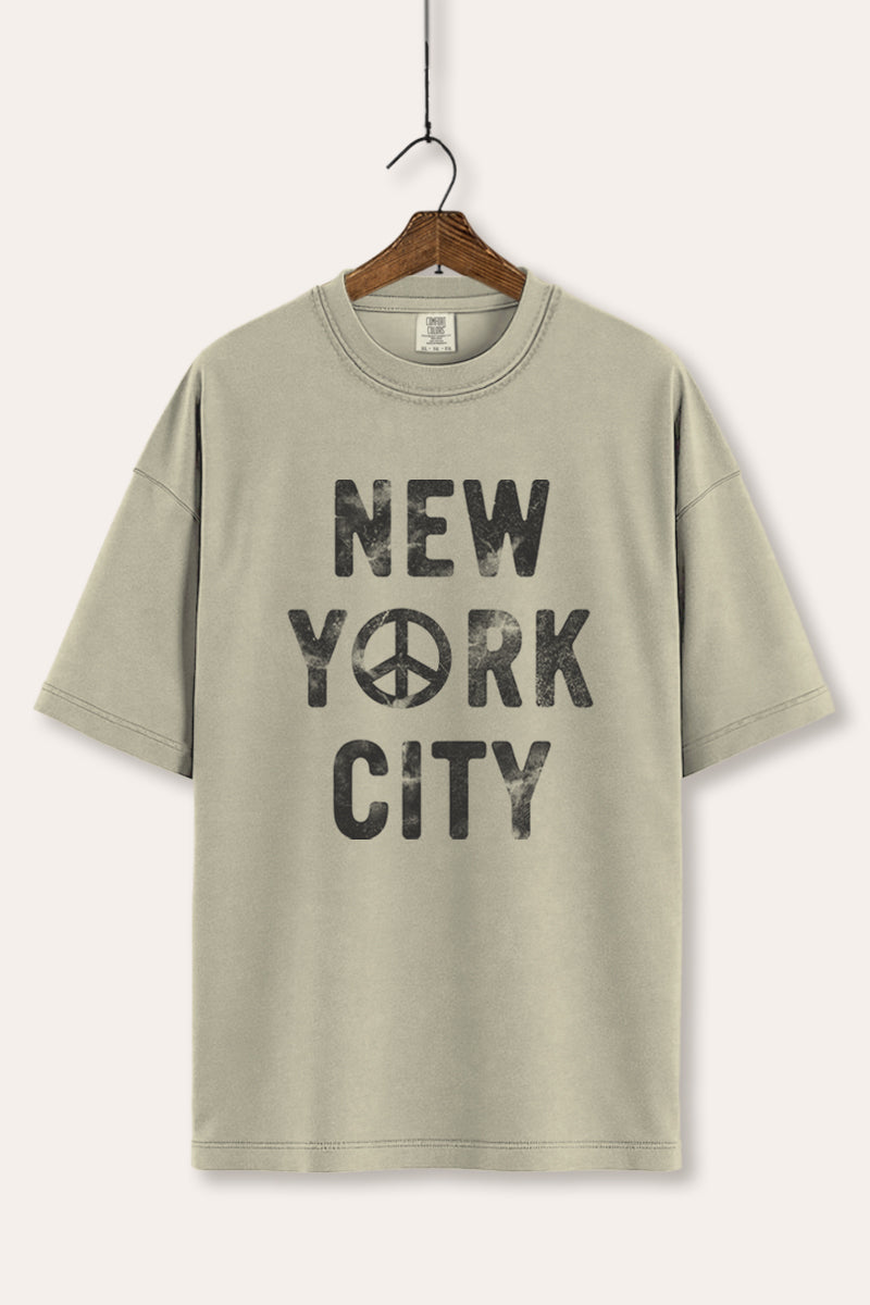 New York City Peace Sign Graphic Women's Comfort Tee