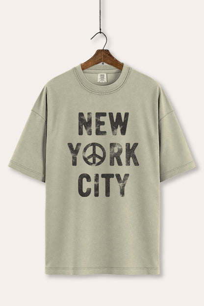 New York City Peace Sign Graphic Women's Comfort Tee