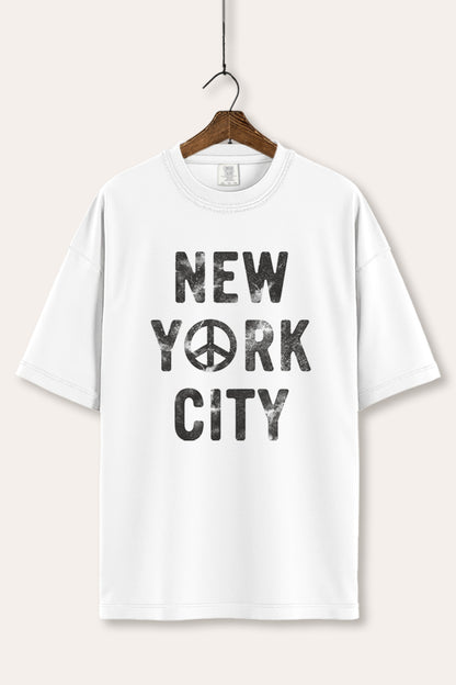New York City Peace Sign Graphic Women's Comfort Tee